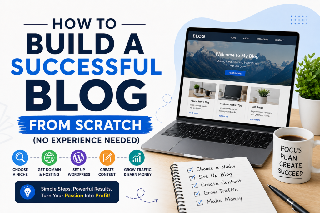 How to Build a Successful Blog from Scratch (No Experience Needed)